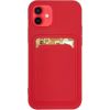 iLike Samsung  Card Cover case for Samsung Galaxy A52 4G / A52 5G / A52S 5G red