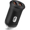 Car Charger 12W 2xUSB By Fonex Black By Fonex Black