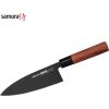 Samura Okinawa Stonewash Кухонный Deba нож 170mm из AUS 8 Японской стали 58 HRC