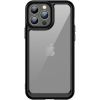 iLike Apple  iPhone 13 Pro Max Hard Cover with Gel Frame Transparent Black