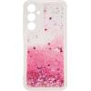 iLike Samsung  Galaxy A55 Silicone Case Water Glitter Pink