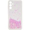 iLike Samsung  Galaxy A35 Silicone Case Water Glitter Light Pink