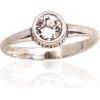 Серебряное кольцо #2101758(POx-Bk)_CZ, Серебро 925°, оксид (покрытие), Цирконы, Размер: 17, 1.6 гр.