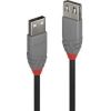 CABLE USB2 TYPE A 0.5M/ANTHRA 36701 LINDY