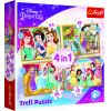 TREFL DISNEY PRINCESS Комплект пазлов 4в1 Принцессы