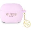 GUA3LSC4EU Guess 4G Charm Силиконовый чехол для наушников Apple Airpods 3 фиолетовый