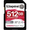 Kingston Canvas React Plus 512 GB SDXC Memory Card (UHS-II U3, Class 10, V60, A1)