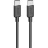 USB-C to USB-C cable Budi PD 65W 1.2m (Black)