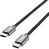 USB-C to USB-C Cable Budi 65W 1,5m (black)