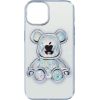 iLike iPhone 14 Silicone Case Print Desire Bear Apple Silver