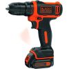 Black&decker BLACK + DECKER cordless drill BDCDD12, 10,8Volt (black / orange, Li-ion battery pack 1.5Ah)