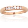 Золотое кольцо #1100832(Au-R)_CZ, Красное Золото 585°, Цирконы, Размер: 17.5, 1.41 гр.