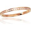 Золотое кольцо #1100831(Au-R)_CZ, Красное Золото 585°, Цирконы, Размер: 15.5, 0.75 гр.