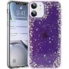 Fusion Glue Glitter Back Case Силиконовый чехол для Apple iPhone 12 | 12 Pro фиолетовый