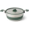 Sea To Summit Salokāms katls DETOUR Stainless Steel Collapsible Pot 3L  Laurel Wreath Green