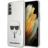 KLHCS21MKTR Karl Lagerfeld PC|TPU Head Cover for Samsung Galaxy S21+ Transparent