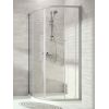 Huppe dušas stūris Komforts 100, 900x900 mm, h=1900, R=500,  matēts sudrabs / caurspīdīgs stikls AP