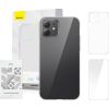 Case Baseus Crystal Series for iPhone 12 (clear) + tempered glass + cleaning kit
