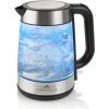 ETA ETA615390000 Standard kettle, Glass, Stainless steel/Black, 2200 W, 360° rotational base, 1.7 L