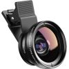 Mobile lens APEXEL APL-0.45XWM 0.45x wide angle+12.5x macro lens (black)