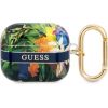 Guess TPU Flower Print Case for Airpods 3 Blue