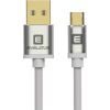 Evelatus Universal  Data cable Micro USB EDC02 dual side gold plated connectors White