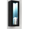 Cama Meble Cama Cabinet VIGO "90" glass 90/35/32 black/black gloss