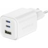 Swissten Travel 3арядное устройство GaN 2x USB-C / PD USB-A / 18W QC / 65W