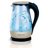 Camry CR 1251 Standard kettle, Glass, Glass/White, 2000 W, 360° rotational base, 1.7 L