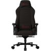 LORGAR Ace 422, Gaming chair, Anti-stain durable fabric, 1.8 mm metal frame, multiblock mechanism, 4D armrests, 5 Star aluminium base, Class-4 gas lift, 75mm PU casters, Black + red