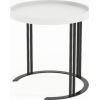 Side table KEIRA D50xH50cm, white