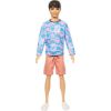 Mattel Barbie Ken Doll - Fashionistas #219 with Pink and Blue Heart Patterened Shirt (HRH24)