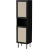 Cama Meble Cabinet JUTA 50x39.5x190 black + linol calabria