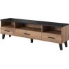 Cama Meble Cama RTV stand LOTTA 180cm wotan oak + mat black