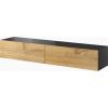 Cama Meble Cama TV Stand VIGO '180' 30/180/40 black/wotan oak