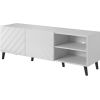 Cama Meble RTV cabinet ABETO 150x42x52 white/white glossy