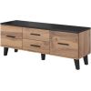 Cama Meble Cama RTV stand LOTTA 140cm wotan oak + matt black