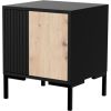 Cama Meble Cama Bedside table 2pc MERCI 44x40x52.5 black/oak artisan