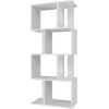 Top E Shop Bookcase FIESTA 4P 59.5x30x140 cm, white