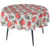 Table mat WINTER FLOWERS D170cm, poinsettias