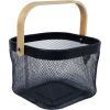 Basket OTTO  21x23xH14cm, with handle, black