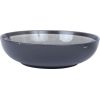 Plate RITA D19xH5cm, black/grey