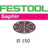 Smilšpapīrs ekscentra slīpmašīnai Festool STF 150 mm; 48; P50; SA; 25 gab.