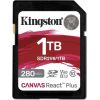 Kingston Canvas React Plus - flash memory card - 1 TB - SDXC UHS-II v60