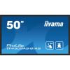 Monitor iiyama iiyama TF5039AS-B1AG signage display Płaski panel Digital Signage 125,7 cm (49.5") LED 500 cd/m 4K Ultra HD Czarny Ekran dotykowy Procesor wbudowany Android 24/7