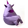 Go Gift Sako bag pouffe Unicorn with mouth purple XXL 140 x 100 cm