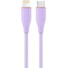 Kabelis Gembird Premium silicon 8-pin Male - USB Type-C Male 1.5m Violet