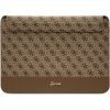 Guess Sleeve GUCS14PS4SGW 14" brown|brown 4G Stripe Metal Logo