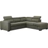 Corner sofa bed ODELIA-2 RC, light green