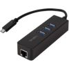 LOGILINK - USB 3.0 type c to gigabit adapter to 1x RJ45 and 3x USB 3.0 type A